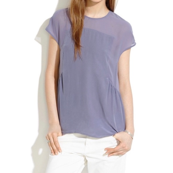 Madewell Silk Horizonline Blouse - Picture 2 of 5